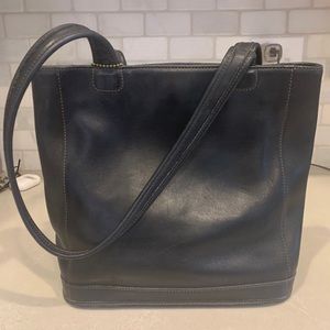 Coach Black Leather Putse